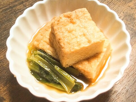 今日も簡単♪小松菜と厚揚げの煮物